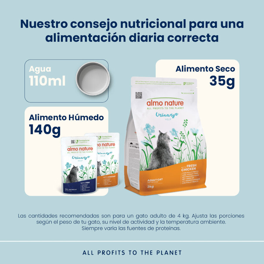 2 kg Almo Nature Urinary Pollo pienso para gatos , , large Imagen numero 3